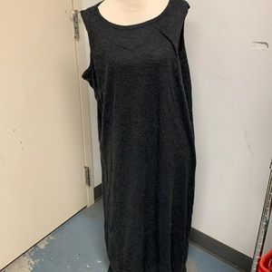 Jessica London Gray Sleeveless Maxi Dress 2X